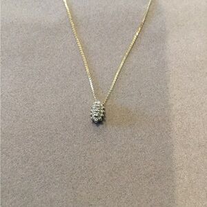 Fine Jewelry Elegant Gold Pendant Necklace 14kt chain, 10kt pendant